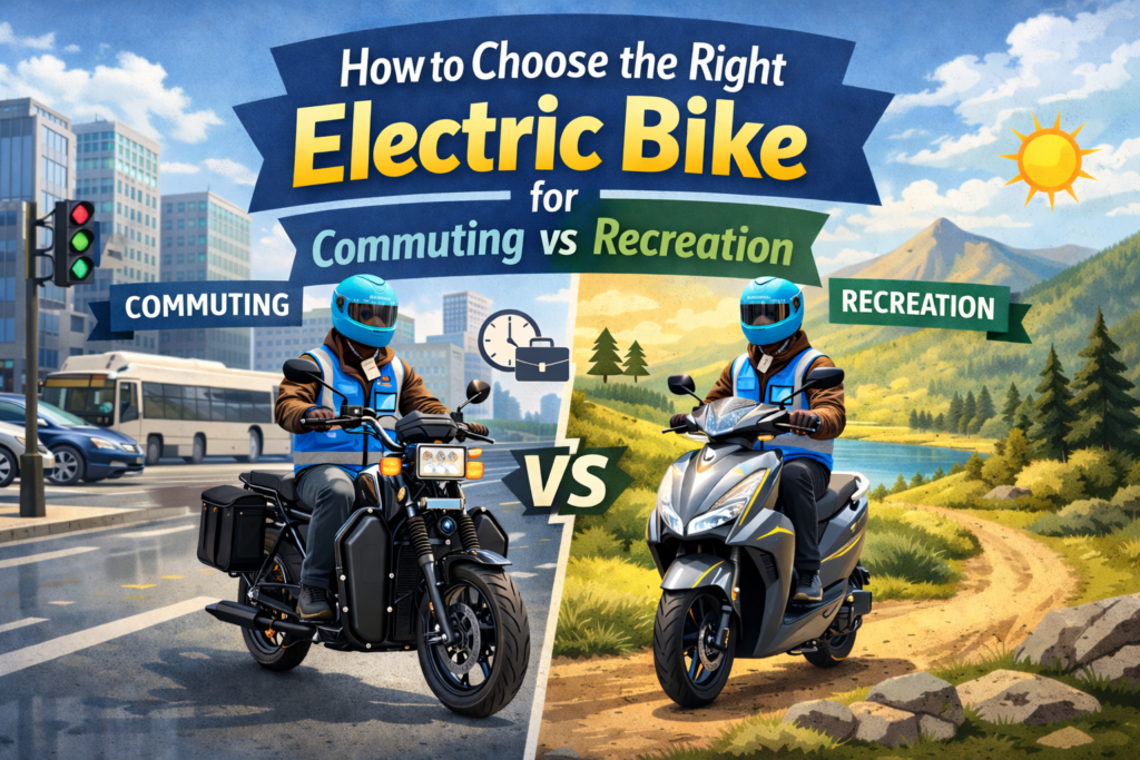 electric bikes commuting vs recreation